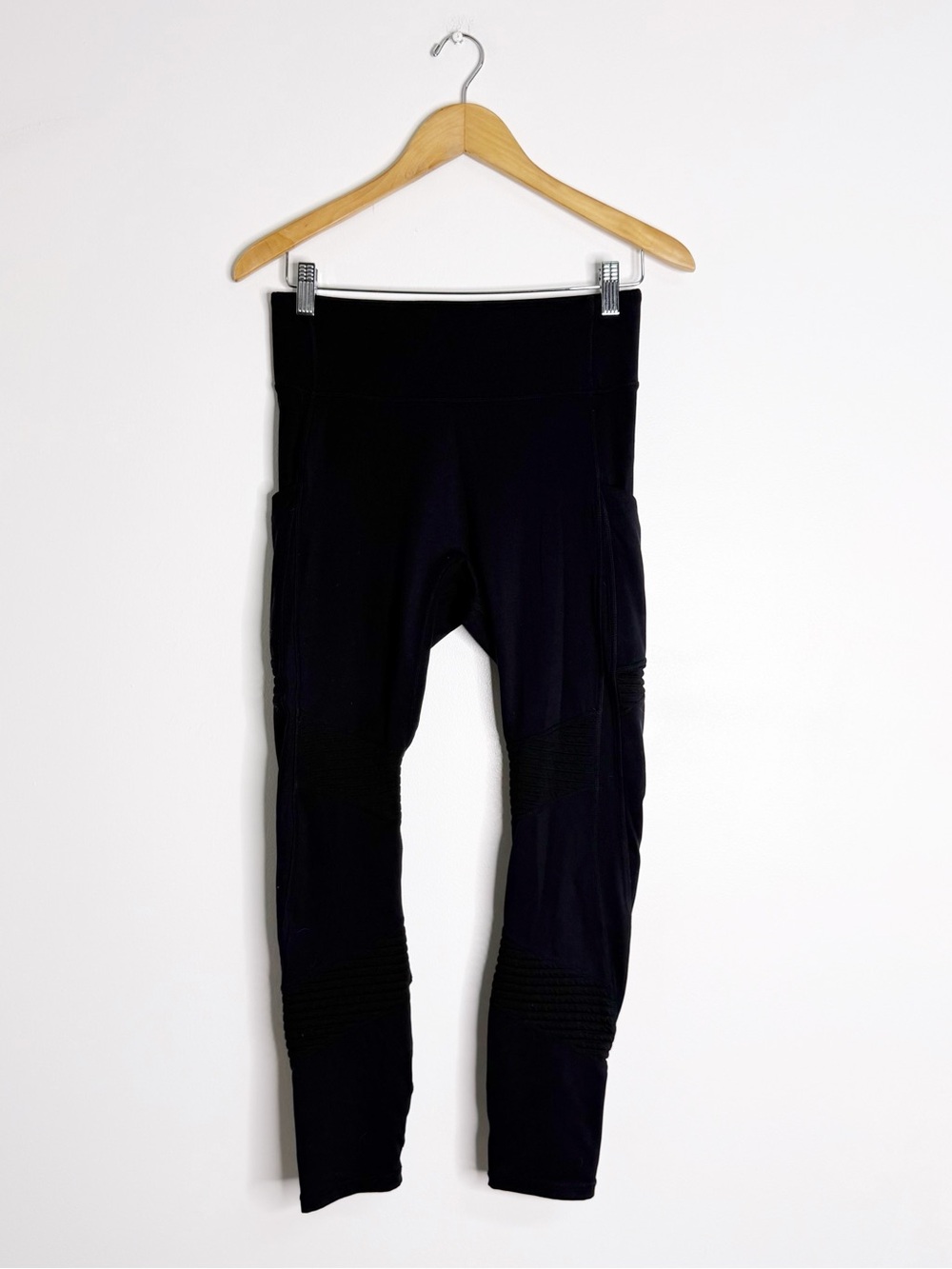 Fabletics Black Moto Leggings Women’s Medium High Rise Ankle Length - Picture 4 of 6